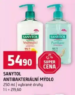 Terno SANYTOL ANTIBAKTERIÁLNÍ MÝDLO nabídka