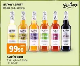 Terno Báťkův sirup nabídka