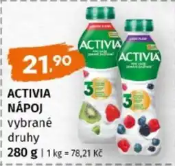 Terno Activia nápoj nabídka