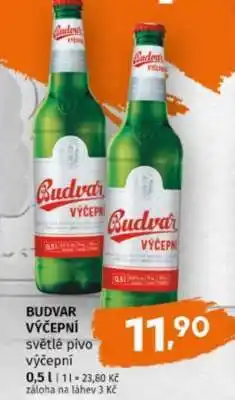 Terno Budvar výčepní nabídka