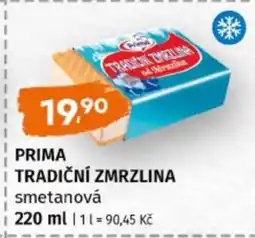 Terno Prima Tradiční Zmrzlina nabídka