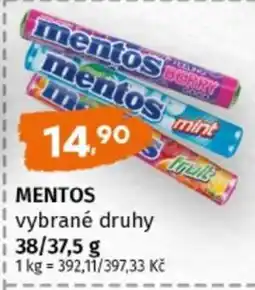 Terno Mentos, vybrané druhy nabídka