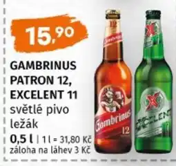 Terno GAMBRINUS PATRON 12 EXCELENT 11 nabídka