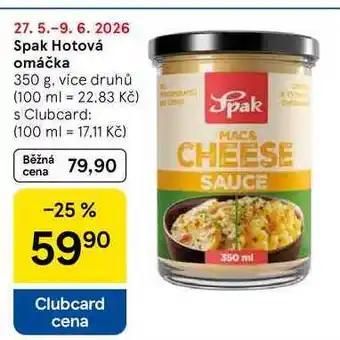 Tesco Spak Hotová omáčka, 350 g, více druhů nabídka