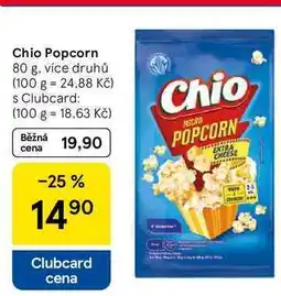 Tesco Chio Popcorn, 80 g, více druhů nabídka