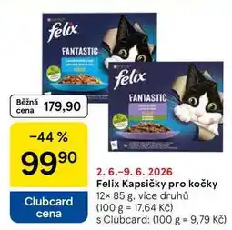 Tesco Felix Kapsičky pro kočky, 12× nabídka
