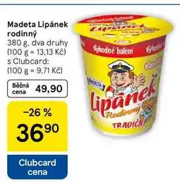 Tesco Madeta Lipánek rodinný nabídka