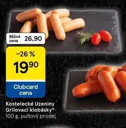 Tesco Kostelecké Uzeniny Grilovací klobásky nabídka
