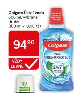 Tesco Colgate Ústní voda, 500 ml, vybrané druhy nabídka