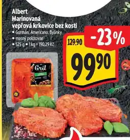 Albert Albert Marinovaná vepřová krkovice bez kosti nabídka