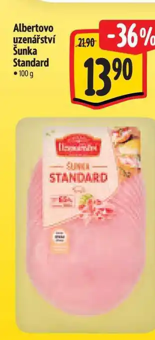 Albert Albertovo uzenářství Šunka Standard nabídka