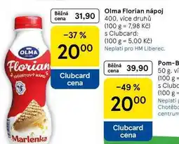 Tesco Olma Florian nápoj nabídka