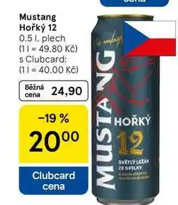 Tesco Mustang Hořký 12, 0.5 l, plech nabídka
