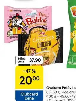 Tesco Oyakata Polévka, 83-89 g, více druhů nabídka