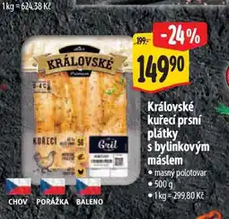 Albert Královské kuřecí prsní plátky s bylinkovým máslem nabídka
