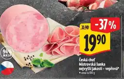 Albert Česká chuť Mistrovská šunka nejvyšší jakosti - vepřová nabídka