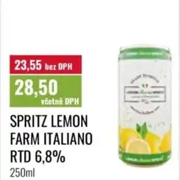 Ratio Spritz lemon farm italiano rtd 6,8% nabídka