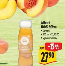 Albert Albert 100% šťáva nabídka
