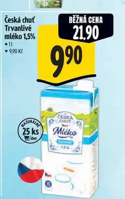 Albert Česká chuť Trvanlivé mléko 1,5% nabídka