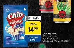 Tesco Chio Popcorn, 80 g, více druhů nabídka