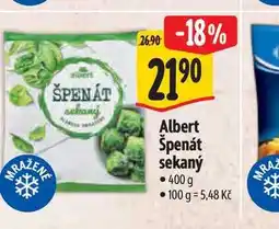 Albert Albert Špenát sekaný nabídka