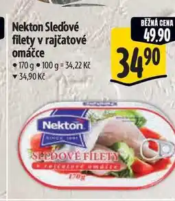 Albert Nekton Sledové filety v rajčatové omáčce nabídka