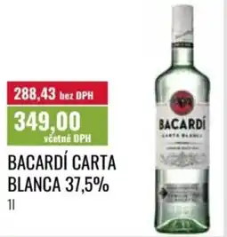 Ratio Bacardi carta blanca 37,5% nabídka
