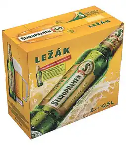Albert Staropramen Ležák, světlé pivo (8 lahví) 0.5l nabídka