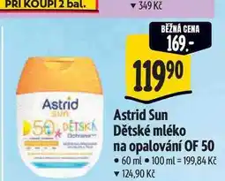 Albert Astrid Astrid Sun Dětské mléko na opalování OF 50 nabídka