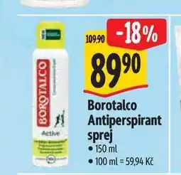 Albert Borotalco Antiperspirant sprej nabídka
