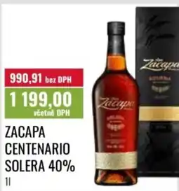 Ratio Zacapa centenario solera 40% nabídka