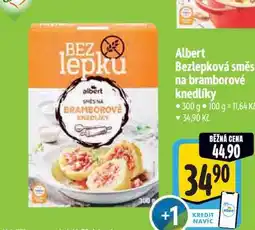 Albert Albert Bezlepková směs na bramborové knedlíky nabídka