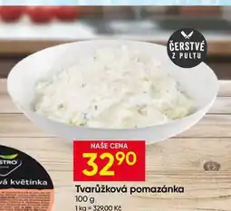 Hruška Tvarůžková pomazánka nabídka