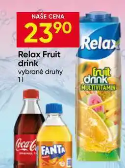 Hruška Relax Fruit drink nabídka