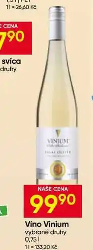 Hruška Vino Vinium vybrané druhy nabídka