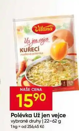 Hruška Vitana Polévka Už jen vejce vybrané druhy nabídka
