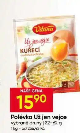 Hruška Vitana Polévka Už jen vejce vybrané druhy nabídka