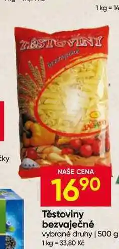 Hruška Těstoviny bezvaječné vybrané druhy nabídka