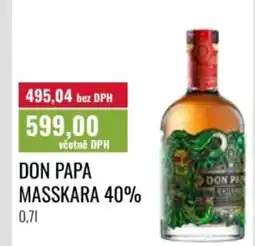 Ratio Don papa masskara 40% nabídka