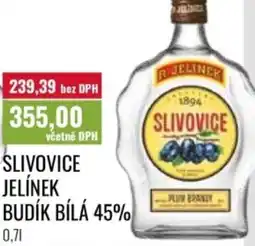 Ratio Slivovice jelínek budík bílá 45% nabídka
