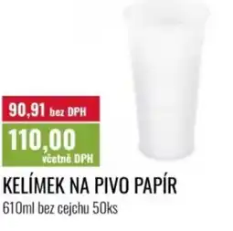 Ratio Kelímek na pivo papír nabídka