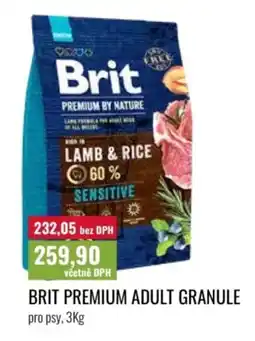 Ratio Brit premium adult granule nabídka