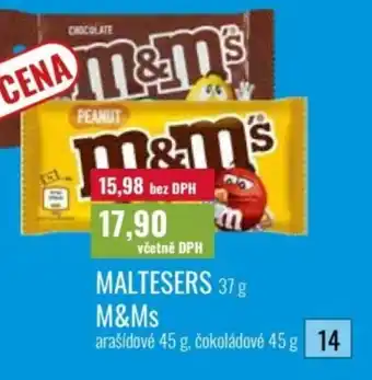 Ratio Maltesers M&Ms nabídka