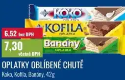 Ratio Oplatky oblíbené chutě nabídka
