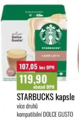 Ratio Starbucks kapsle nabídka