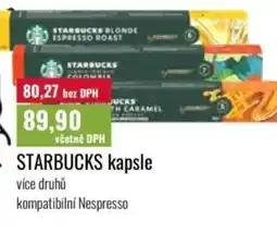 Ratio STARBUCKS kapsle nabídka