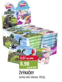 Ratio ŽVÝKAČKY Jurský svět, Unicorn nabídka