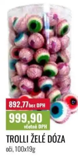 Ratio TROLLI želé dóza oči nabídka