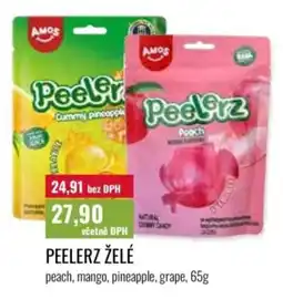 Ratio PEELERZ želé peach, mango, pineapple, grape nabídka
