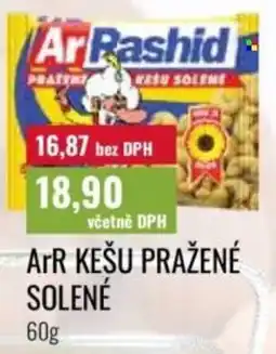 Ratio Arr kešu pražené solené nabídka